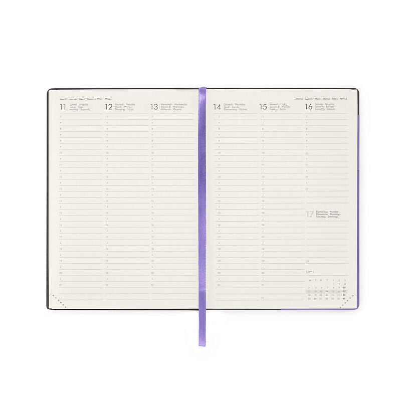 Stationery 2024 Diary | Legami 12 Month Medium Daily Diary 2024 Lavender by Weirs of Baggot Street