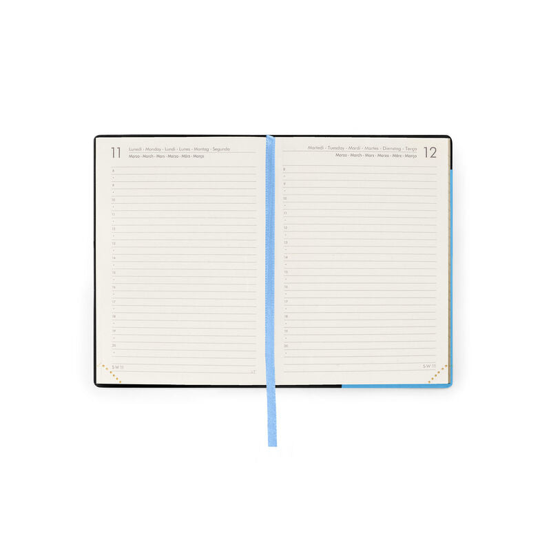 Stationery 2024 Diary | Legami 12 Month Small Daily Diary 2024 Crystal Blue by Weirs of Baggot Street