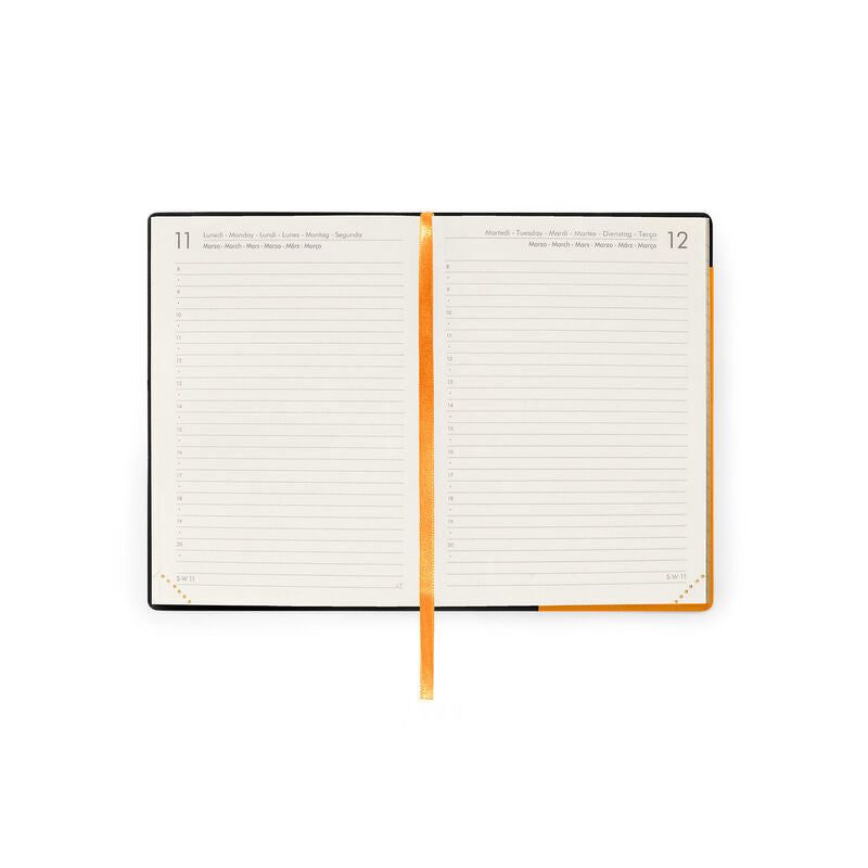 Stationery 2024 Diary | Legami 12 Month Small Daily Diary 2024 Fresh Apricot by Weirs of Baggot Street