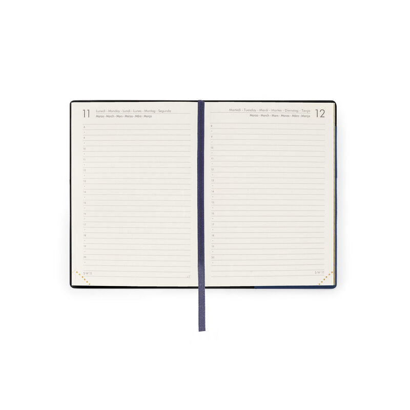 Stationery 2024 Diary | Legami 12 Month Small Daily Diary 2024 Galactic Blue by Weirs of Baggot Street