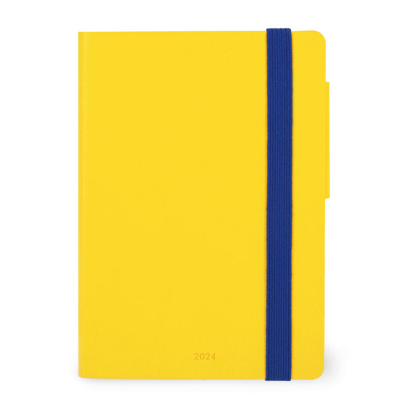 Stationery 2024 Diary | Legami 12 Month Small Daily Diary 2024 Yellow Freesia by Weirs of Baggot Street