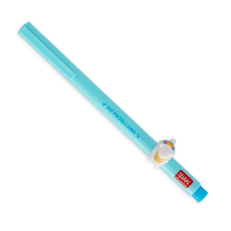 Stationery | Legami Gel Pen With Animal Decoration Llama by Weirs of Baggot Street