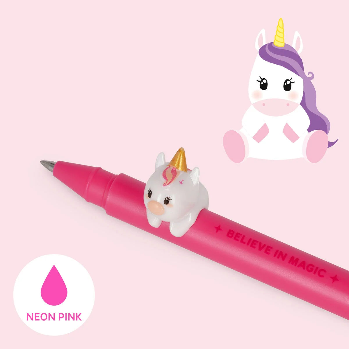 Stationery | Legami Gel Pen With Animal Decoration Unicorn by Weirs of Baggot Street