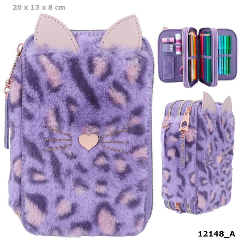 Bubs & Kids | Topmodel Triple Pencil Case Lilac Leo Love by Weirs of Baggot Street