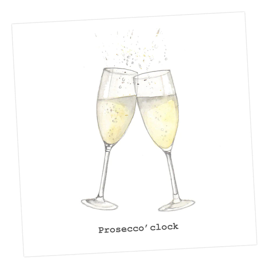 Crumble & Core | Prosecco'Clock Card by Weirs of Baggot Street