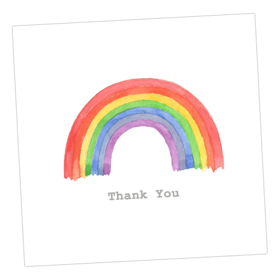 Crumble & Core | Rainbow Thank You Card by Weirs of Baggot Street