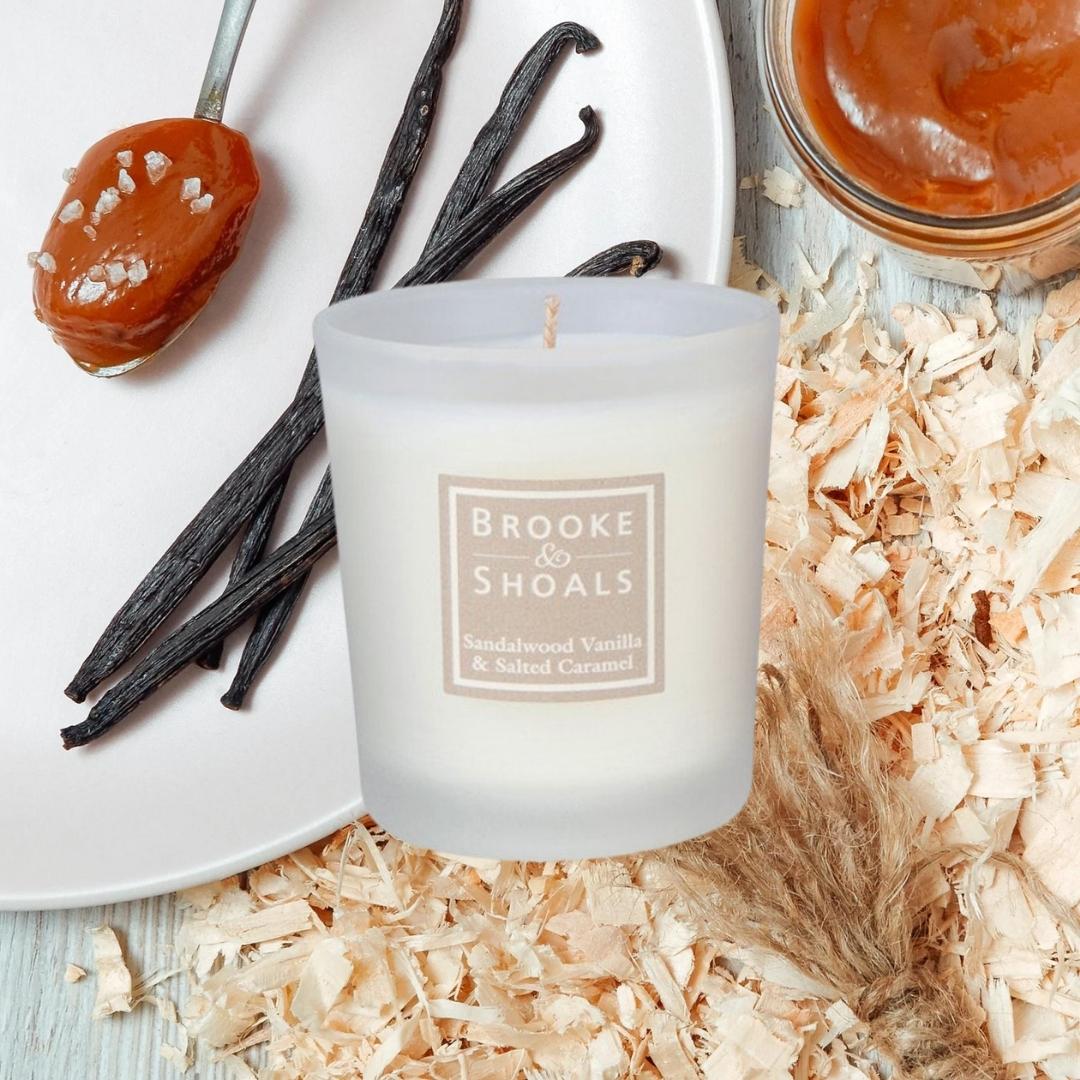 Brooke & Shoals Sandalwood Vanilla & Salted Caramel Weirs of Baggot Street. Celebrating Irish Creators