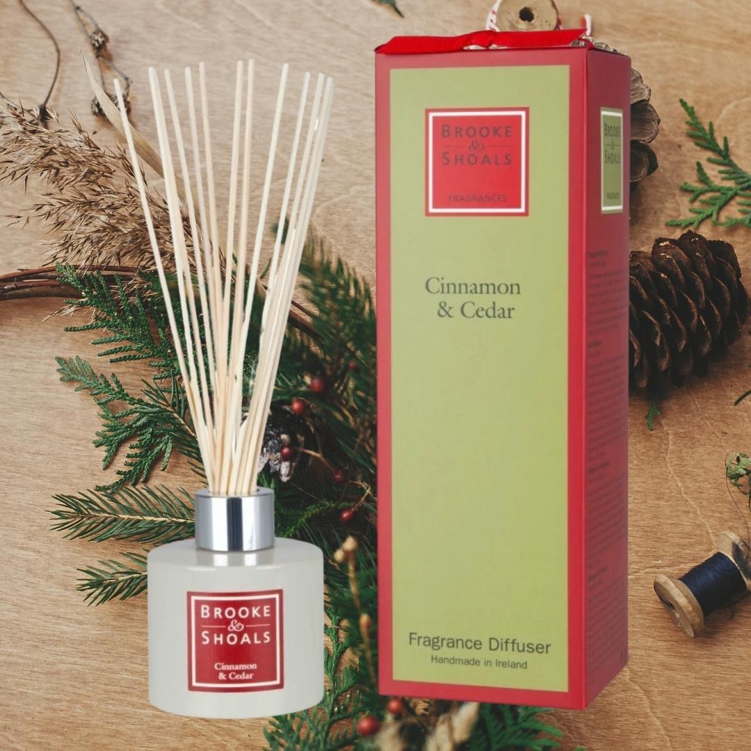Brooke & Shoals Diffuser - Cinnamon & Cedar by Weirs of Baggot Street. Celebrating Irish Creators