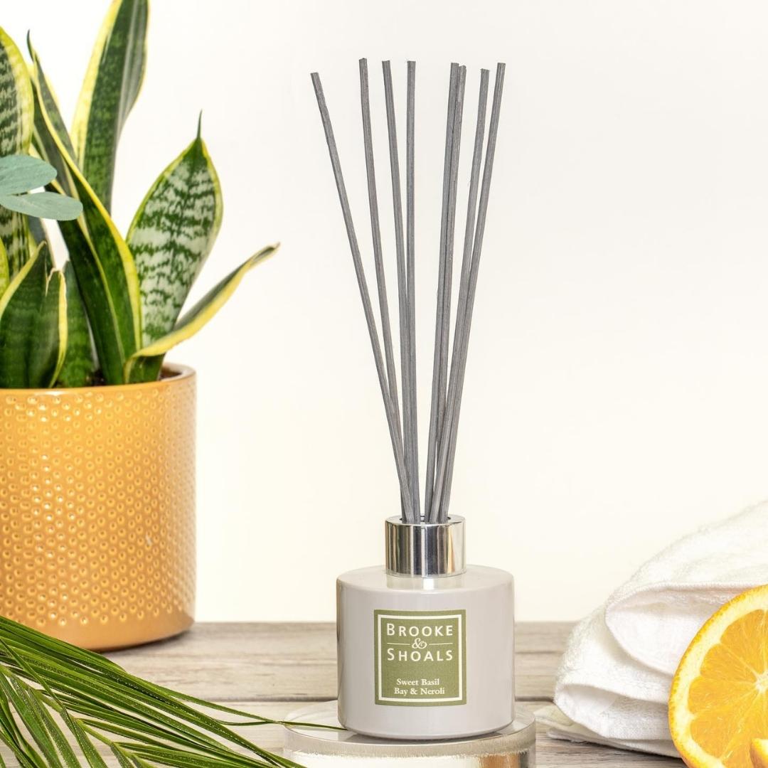 Brooke & Shoals Diffuser Sweet Basil, Bay & Neroli Weirs of Baggot Street. Celebrating Irish Creators