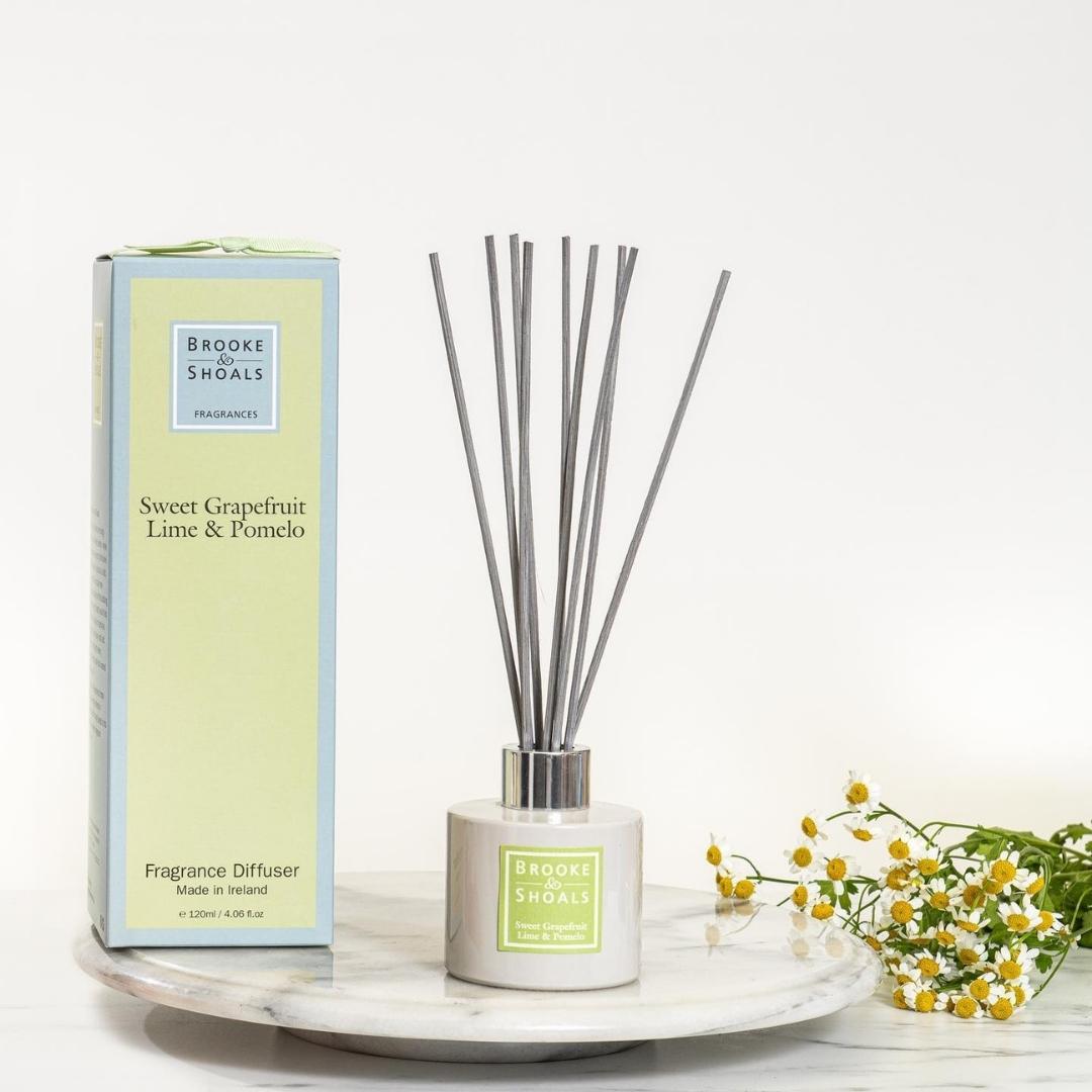Brooke & Shoals Diffuser Sweet Grapefruit & Lime Pomelo by Weirs of Baggot Street. Celebrating Irish Creators