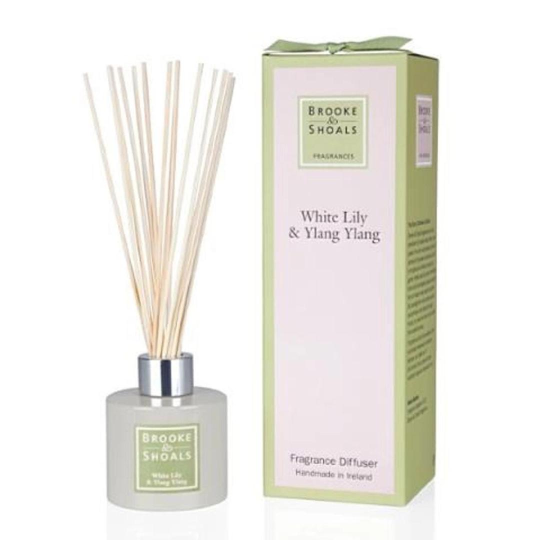 Brooke & Shoals Diffuser - White Lily & Ylang Ylang Weirs of Baggot Street. Celebrating Irish Creators