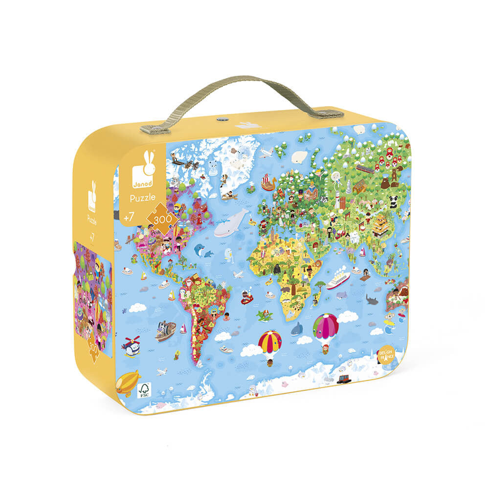 Bubs & Kids | Janod World Giant Puzzle - 300 pcs by Weirs of Baggot Street