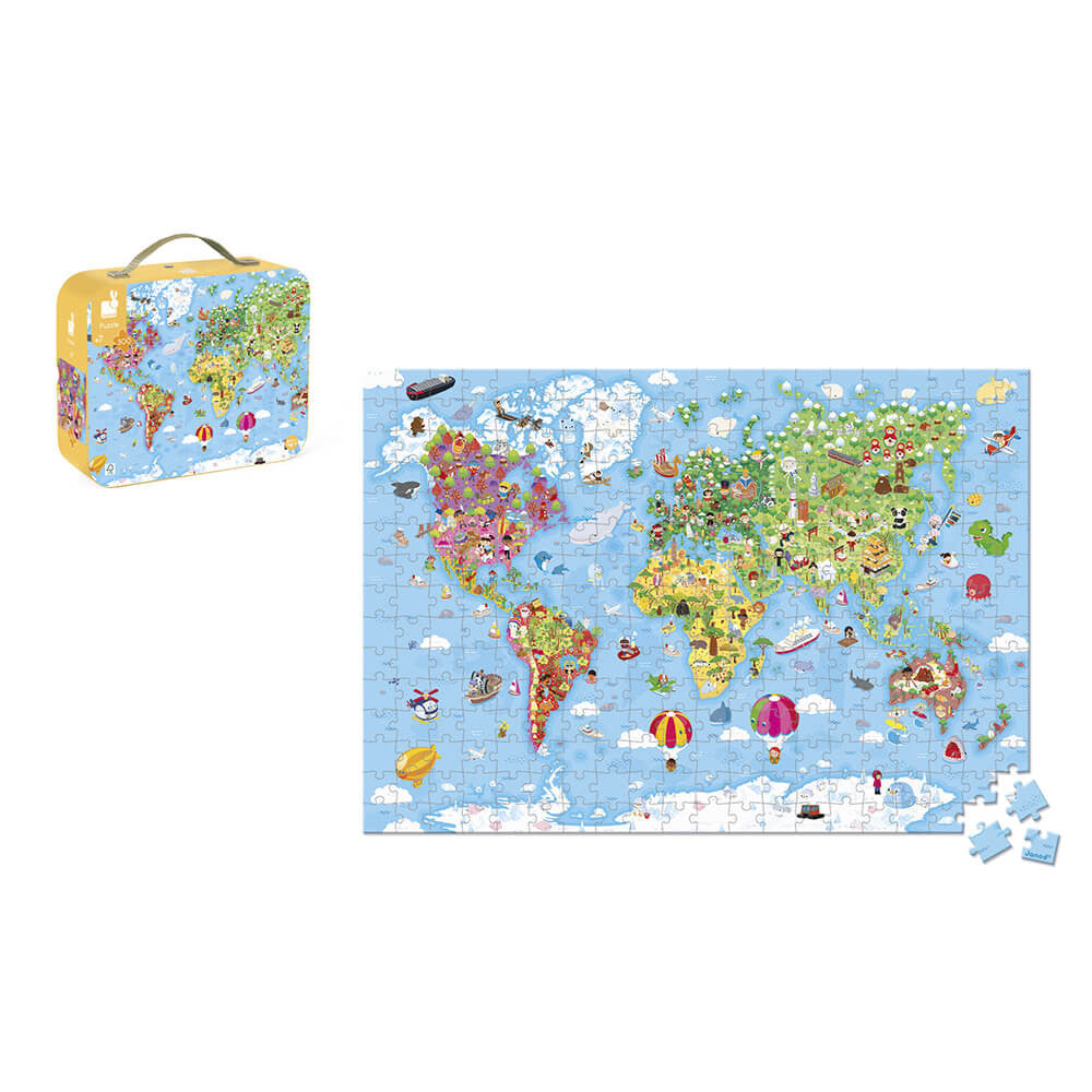 Bubs & Kids | Janod World Giant Puzzle - 300 pcs by Weirs of Baggot Street