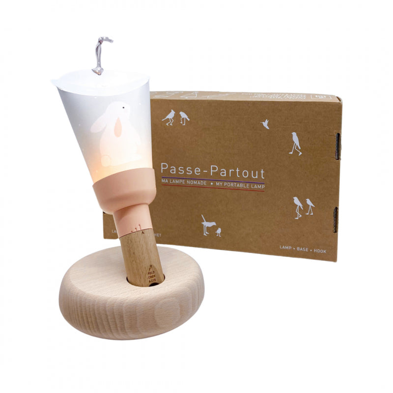 Bubs & Kids | Polochon Portable 5-In-1 Nightlight Rose Star Rabbit by Weirs of Baggot Street