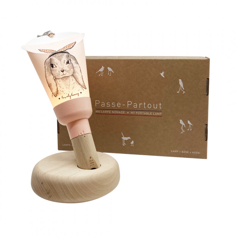 Bubs & Kids | Polochon Portable 5-In-1 Nightlight Rose Sweet Rabbit by Weirs of Baggot Street