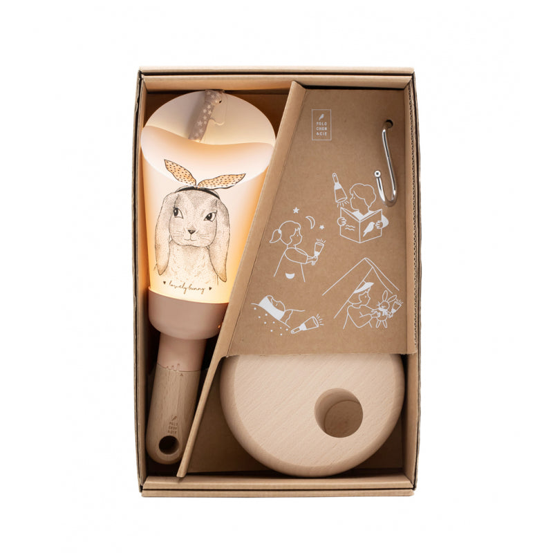 Bubs & Kids | Polochon Portable 5-In-1 Nightlight Rose Sweet Rabbit by Weirs of Baggot Street