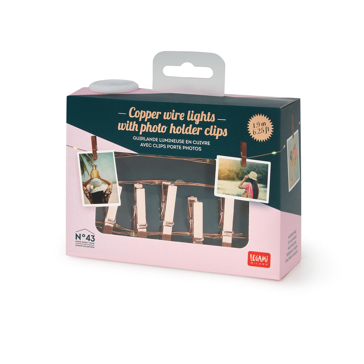 Fab Gifts | Legami Copper Wire Lights with Clips by Weirs of Baggot Street