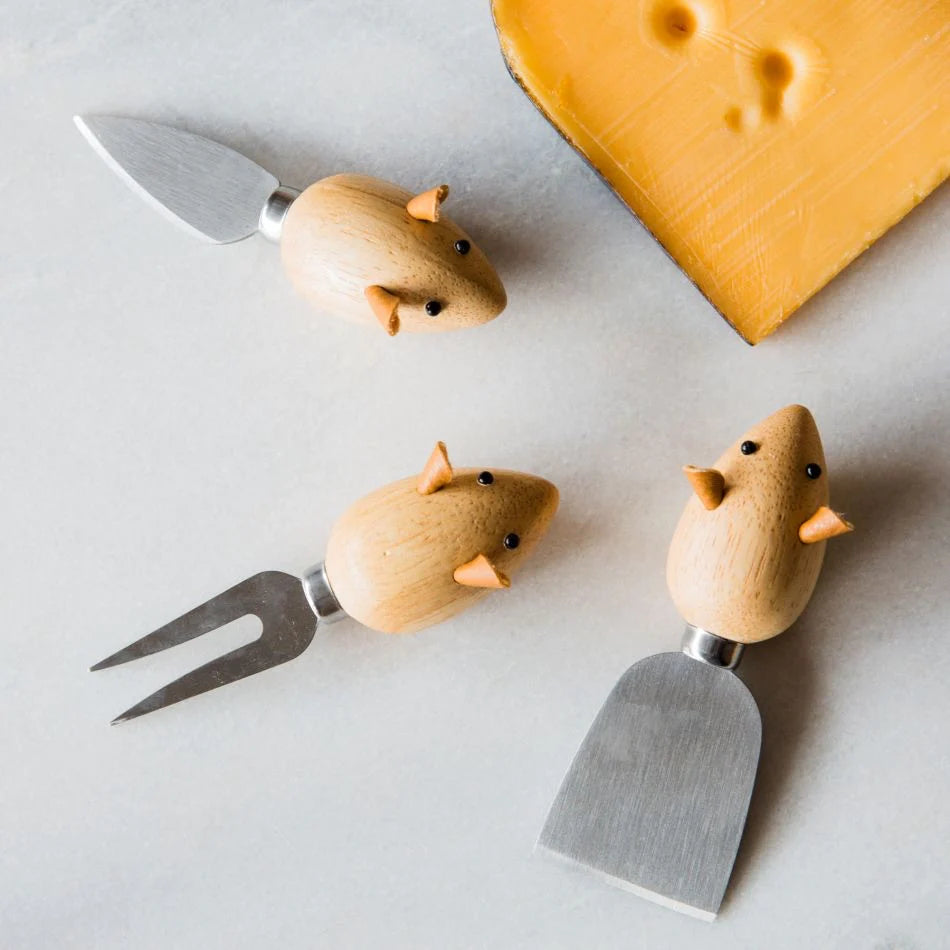 Fabulous Gifts | Kikkerland - Cheese Knives Mice by Weirs of Baggot Street