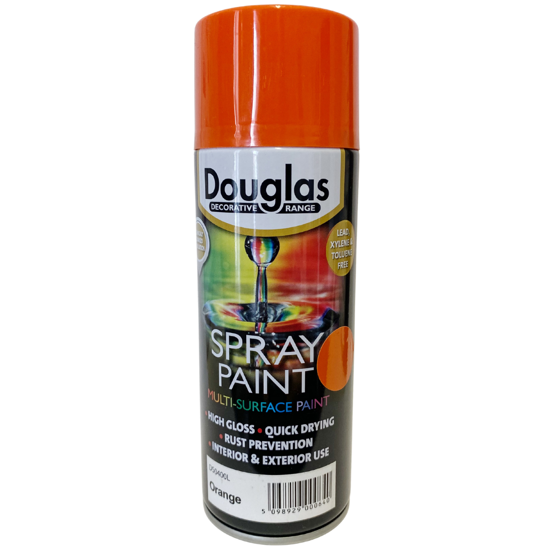 Paint & Decorating | Douglas Spray Paint - Orange 400ml by Weirs of Baggot St