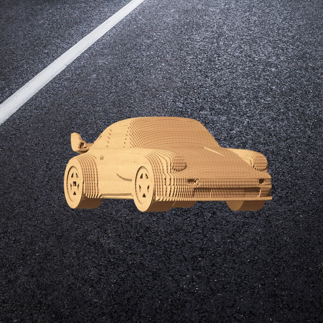 Fab Gifts | Cartonic 3D Cardboard Puzzle Porsche 911 by Weirs of Baggot Street