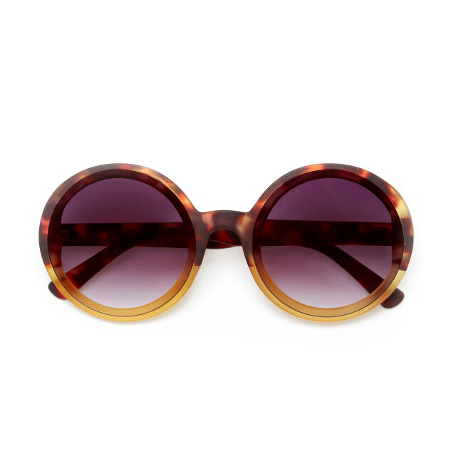 Fab Gifts | Okkia Sunglasses Tondo Havana Yellow by Weirs of Baggot Street