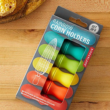 Fabulous Gifts | Kikkerland - Rainbow Corn Holders by Weirs of Baggot Street