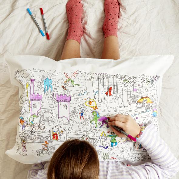 Eat Sleep Doodle Fairytale & Legends Pillow Case - Colour in & Learn