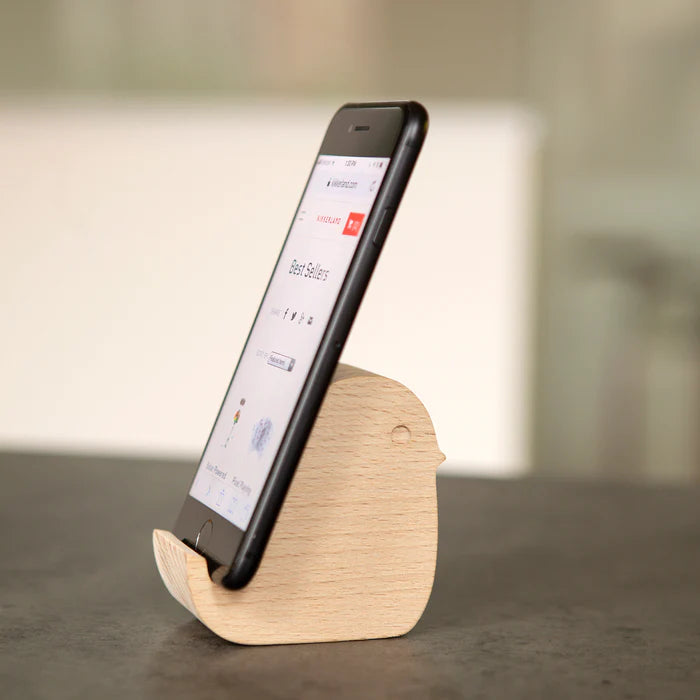 Fabulous Gifts | Kikkerland - Bird Beechwood Phone Stand by Weirs of Baggot Street
