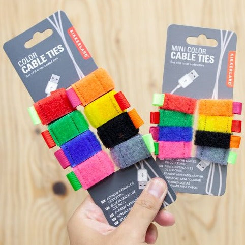 Fabulous Gifts | Kikkerland - Cable Tie Asst Colour by Weirs of Baggot Street