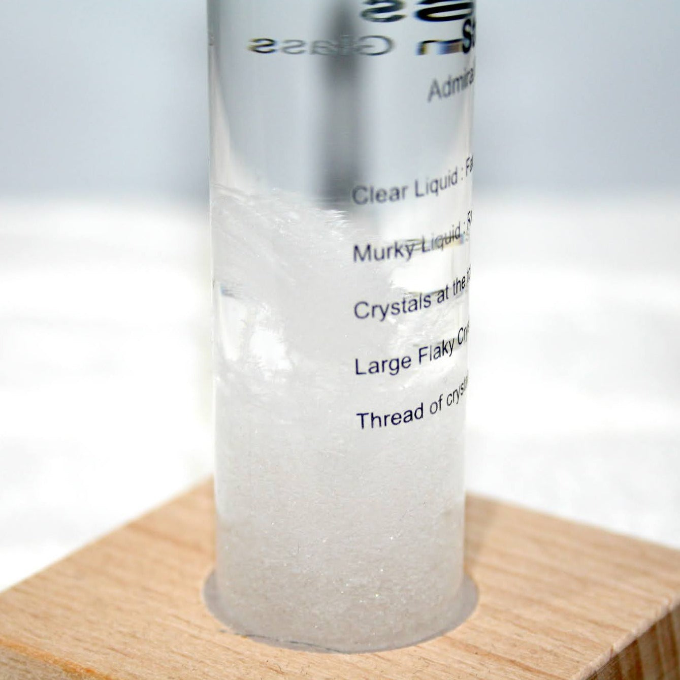 Fabulous Gifts | Kikkerland - Storm Glass W Beech Base by Weirs of Baggot Street