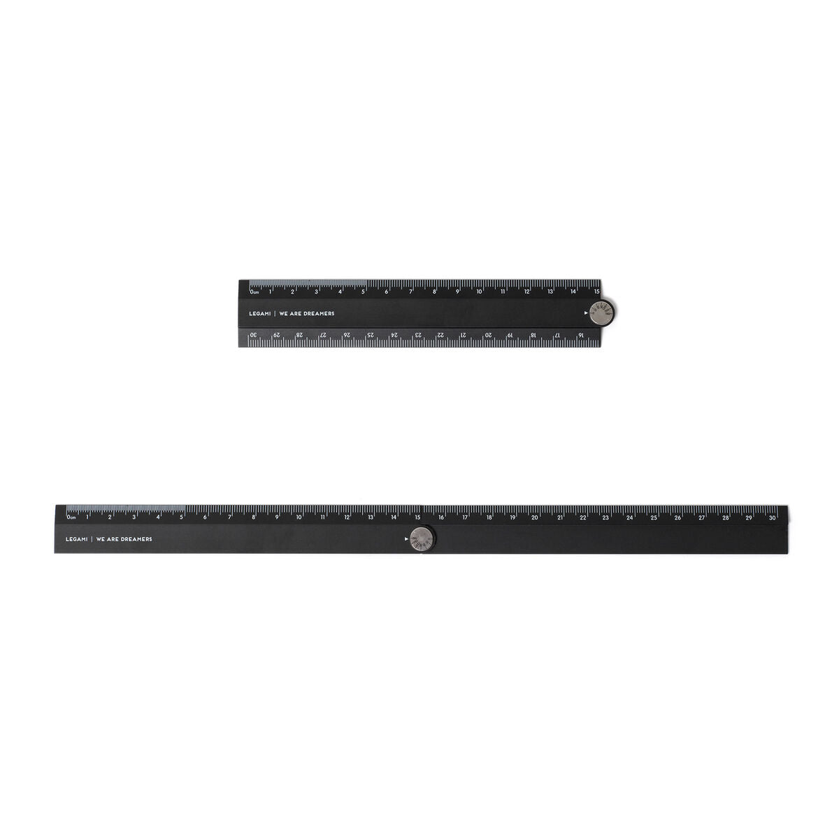 Back to School | Legami Aluminium Folding Ruler Black by Weirs of Baggot St