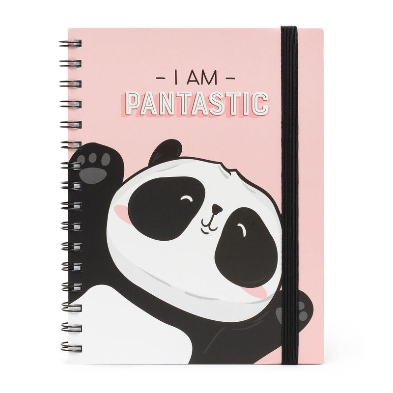 Back to School | Legami Large Spiral Notebook Panda Weirs of Baggot St