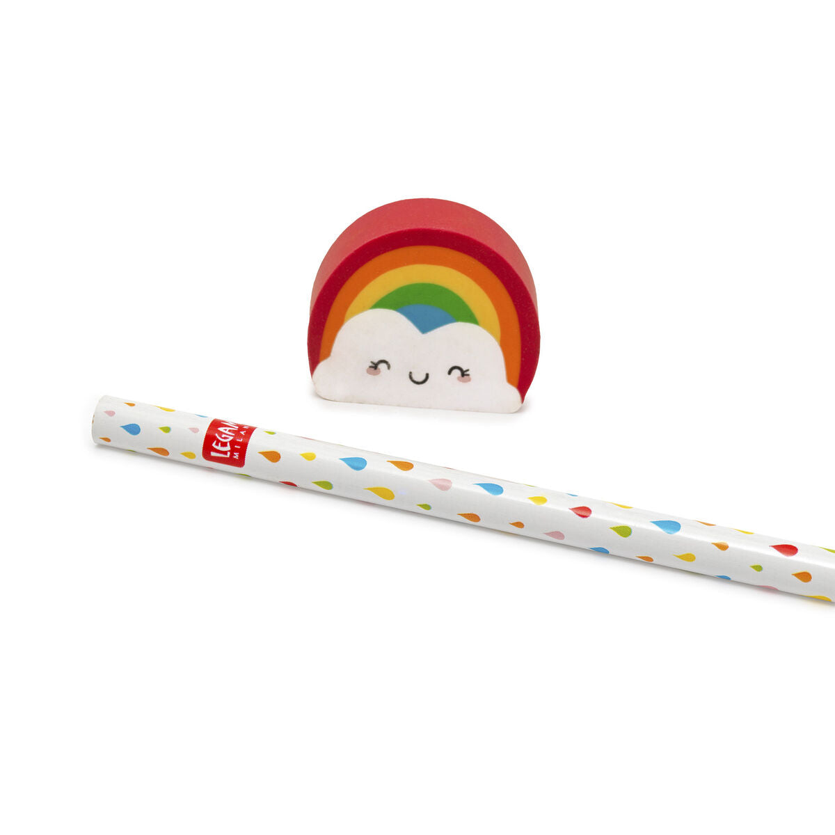 Back to School | Legami Pencil With Eraser Rainbow Weirs of Baggot St