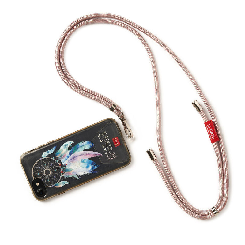 Stationery | Legami Rose Gold Always Together Smartphone Lanyard by Weirs of Baggot St