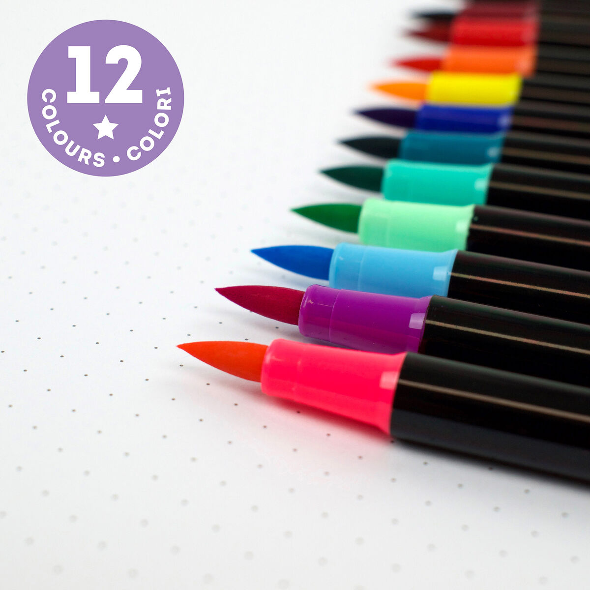 Back to School | Legami Set of 12 Brush Markers by Weirs of Baggot St