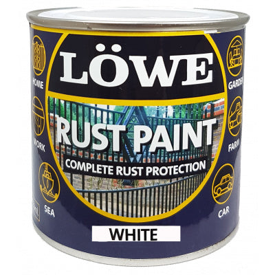 Paint & Decorating | Lowe Rust Paint Metal and Machinery - White 750ml by Weirs of Baggot St
