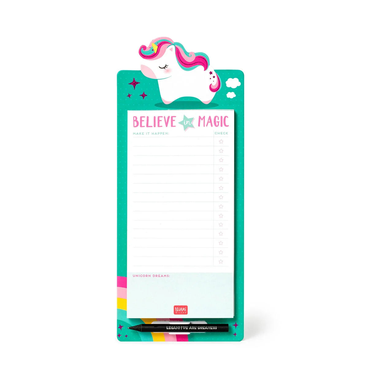 Fab Gifts | Legami Magnetic Notepad Unicorn by Weirs of Baggot Street