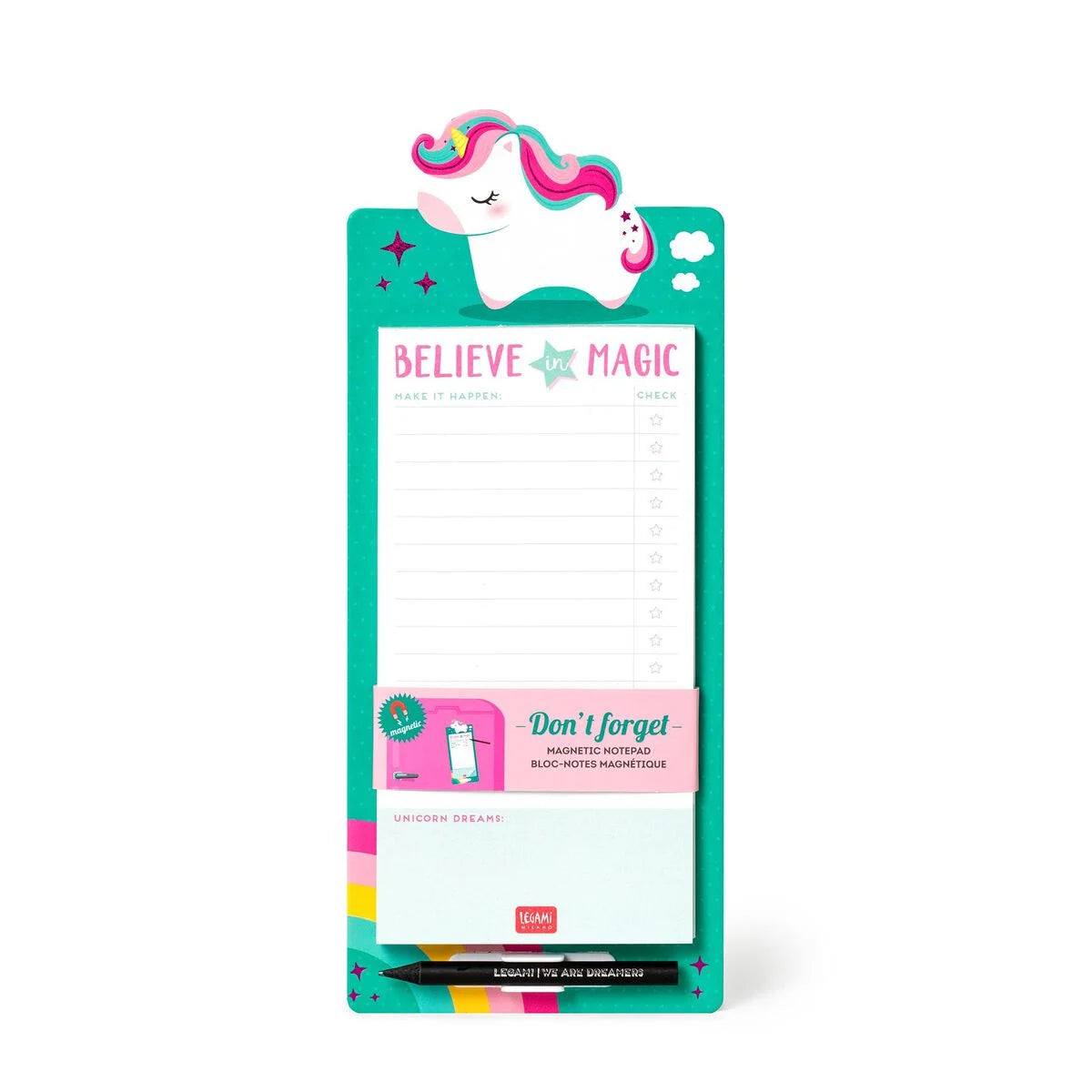 Fab Gifts | Legami Magnetic Notepad Unicorn by Weirs of Baggot Street