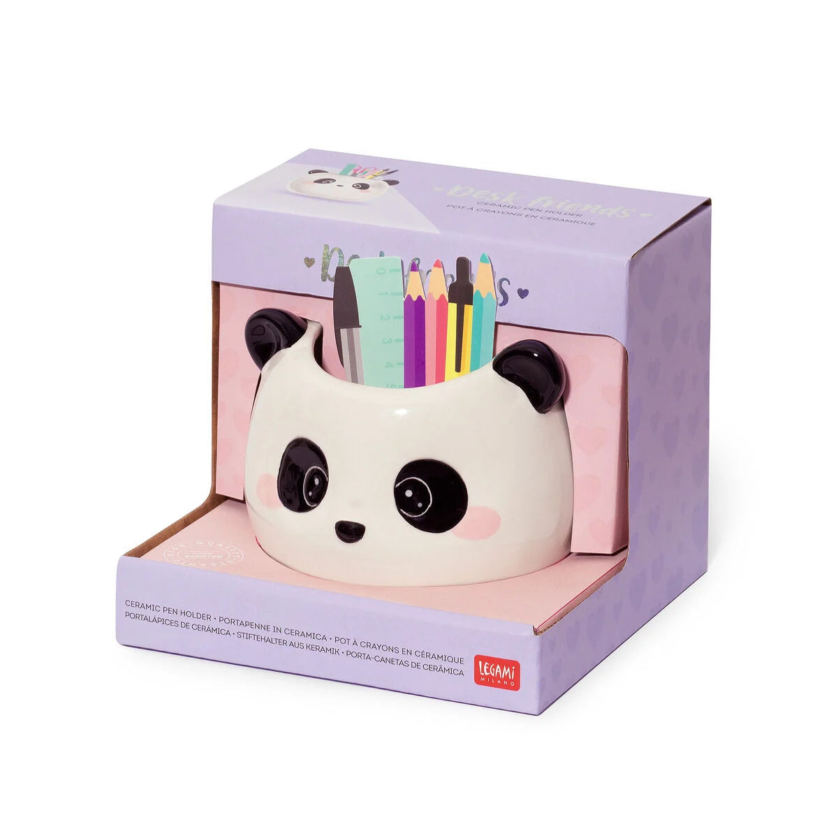 Fab Gifts | Legami Ceramic Pen Holder Panda by Weirs of Baggot Street