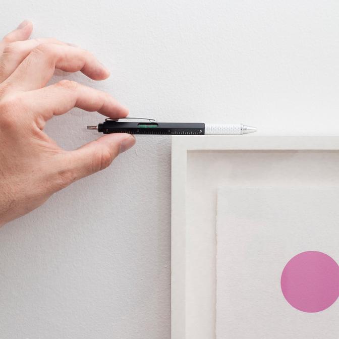 Kikkerland Pen Multi Tool Black and Silver