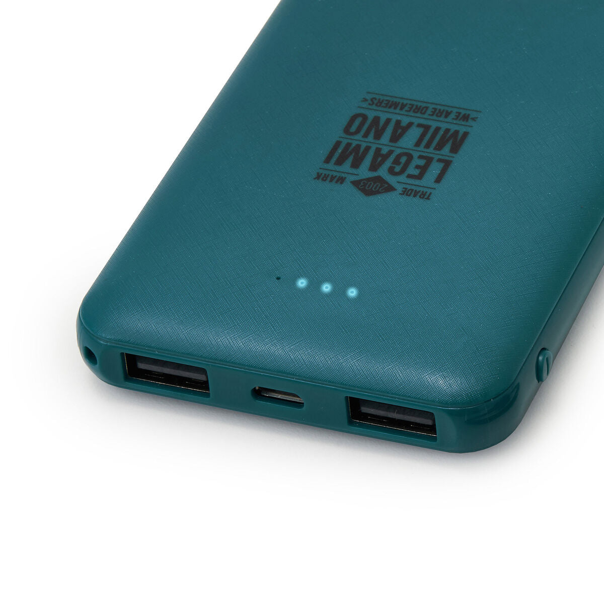 Legami Power Man Power Bank - Petrol Blue by Weirs of Baggot St