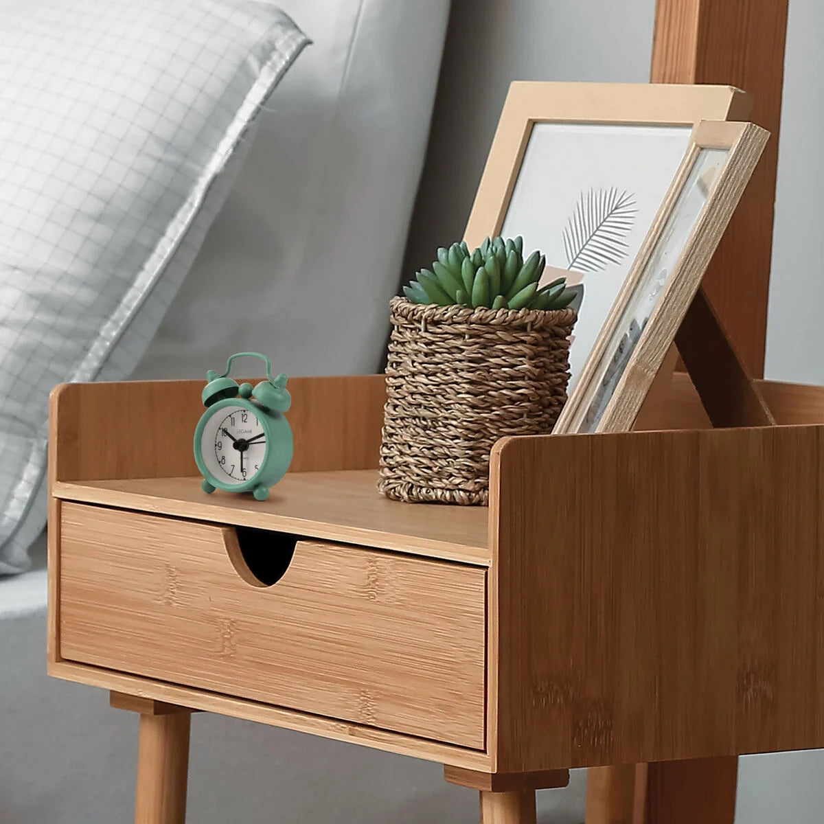 Fab Gifts | Legami Mini Tick Tock Alarm Clock - Vintage Green by Weirs of Baggot Street