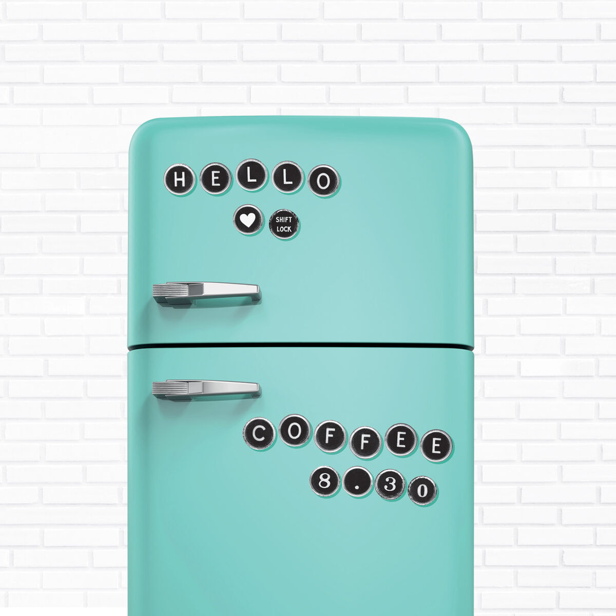 Something to Write - Typewriter Set of Fridge Magnets
