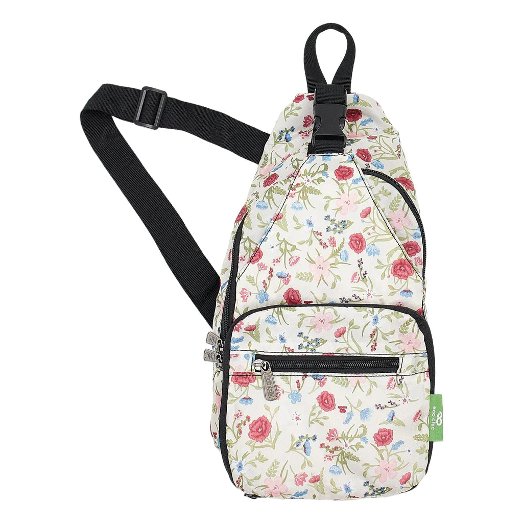 Sustainable Living | Eco Chic Beige Floral Cross Body Bag by Weirs of Baggot Street