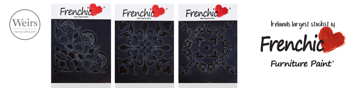 Frenchic Paint Stencils Collection by Weirs of Baggot Street. Home Gift and DIY Offering Nationwide Delivery in Ireland and Same Day Dublin. Shop Online