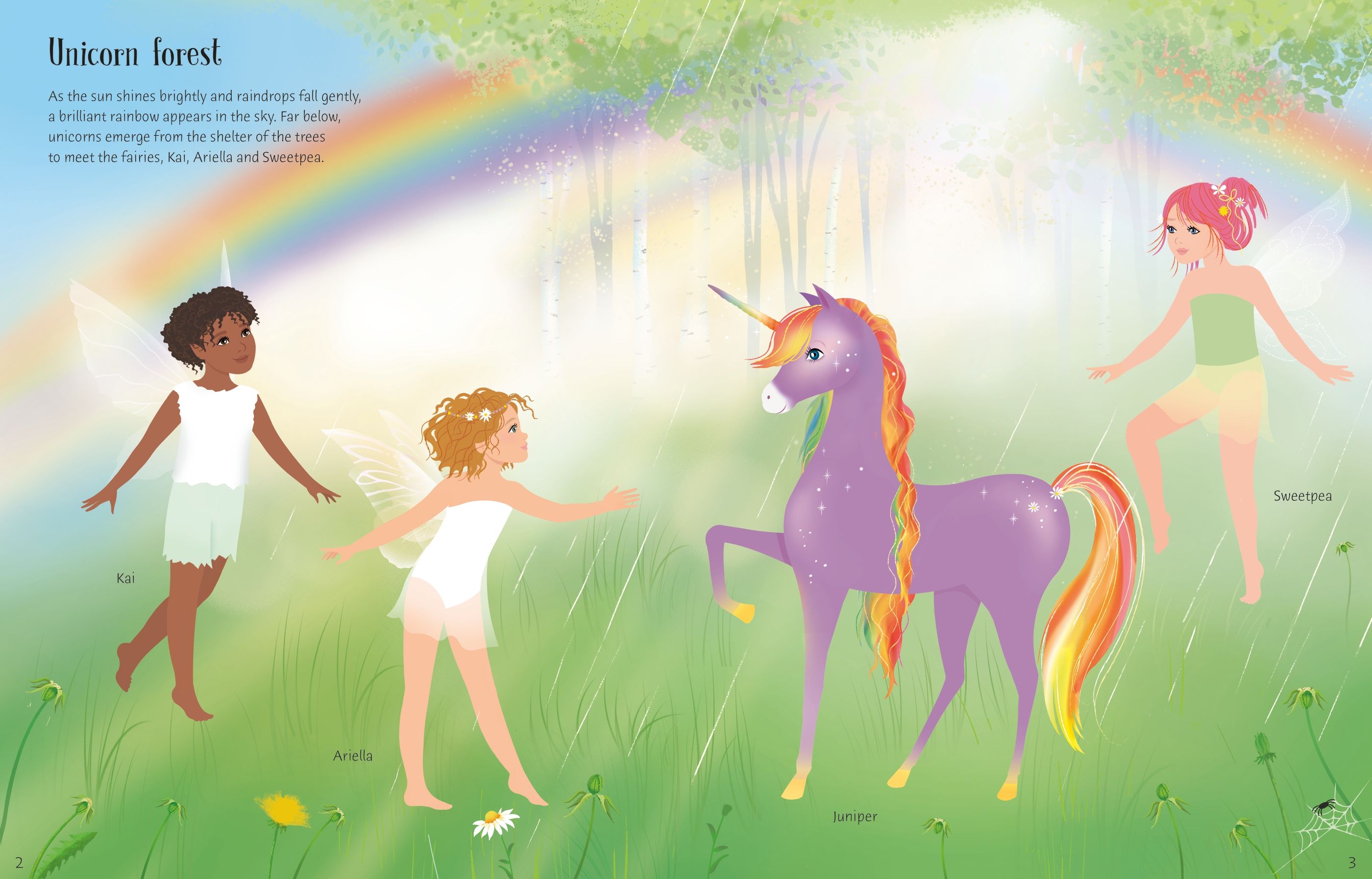 Little Bookworms | Usborne Sticker Dolly Dressing Rainbow Unicorn by Weirs of Baggot Street