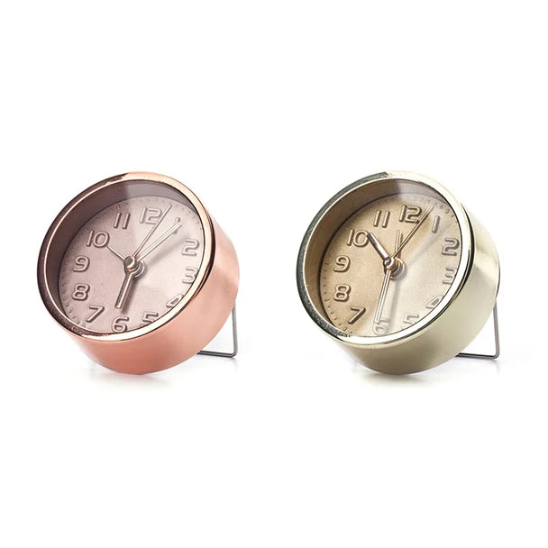 Kikkerland Mini Gold & Copper Alarm Clock