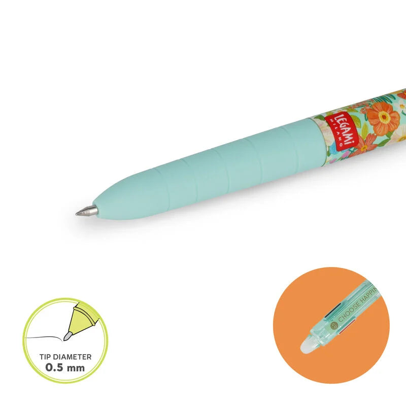 Back to School | Legami Erasable Gel Pen 3 Colours Floral by Weirs of Baggot Street