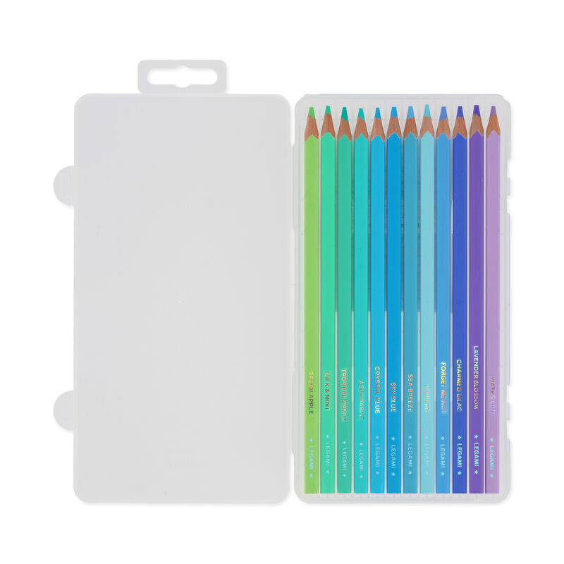 Back to School | Legami Set Of 12 Colouring Pencils Cyan Ocean Palette by Weirs of Baggot Street