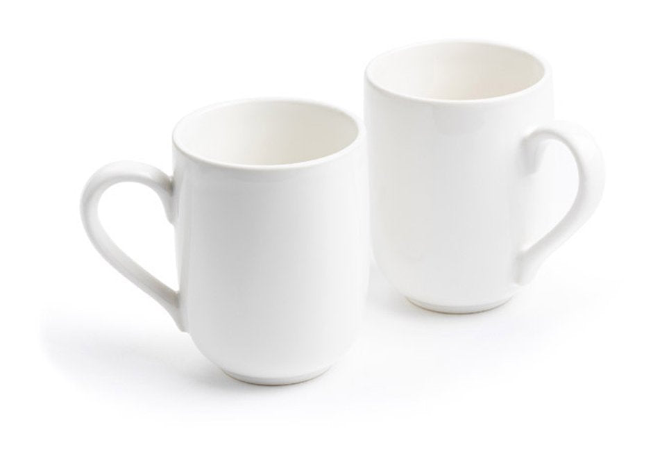 Bar & Drinks Moods Mugs White 2pk by Weirs of Baggot Street